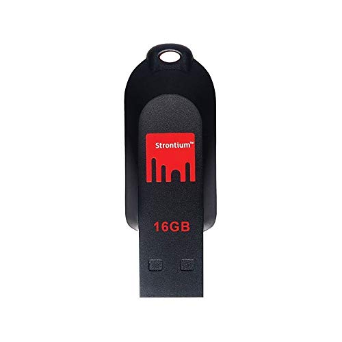 Strontium Pollex 16GB USB Pen Drive (Black/Red) Strontium Pollex 16GB USB Pen Drive (Black/Red)