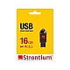 Strontium Pollex 16GB USB Pen Drive (Black/Red)