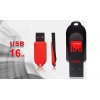 Strontium Pollex 16GB USB Pen Drive (Black/Red)