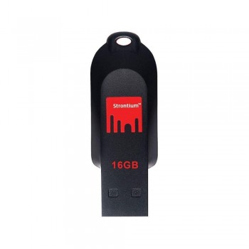 Strontium Pollex 16GB USB Pen Drive (Black/Red)