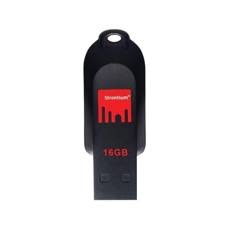 Strontium Pollex 16GB USB Pen Drive (Black/Red)