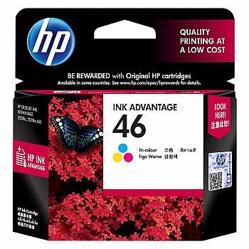 HP 46 Tri-Color Original Ink Advantage Cartridge