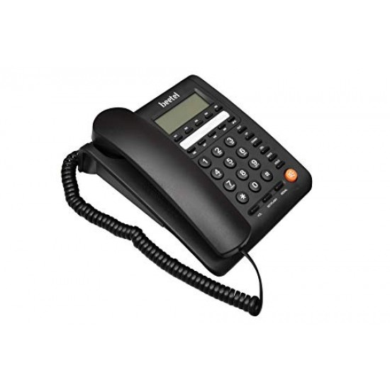 Beetel M59 Caller ID Corded Landline Phone with 16 Digit LCD Display & Adjustable contrast (Black)