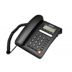 Beetel M59 Caller ID Corded Landline Phone with 16 Digit LCD Display and Adjustable contrast (Black)