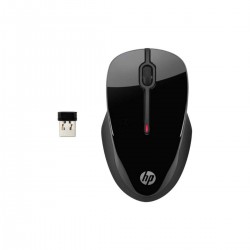 HP X3500 Wireless Optical Mouse 1000DPI 2.4GHz Connectivity with 3 Buttons Clickable Scroll Wheel and Plug N Play Feature (H4K65AA) 