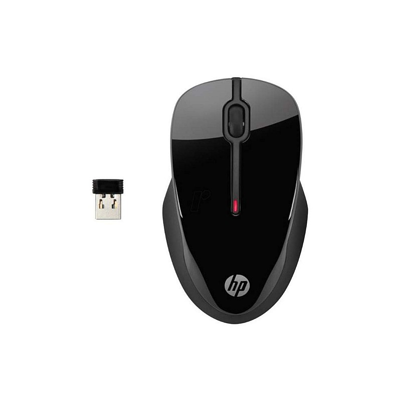 HP X3500 Wireless Optical Mouse 1000DPI 2.4GHz Connectivity with 3 Buttons Clickable Scroll Wheel and Plug N Play Feature (H4K65AA)