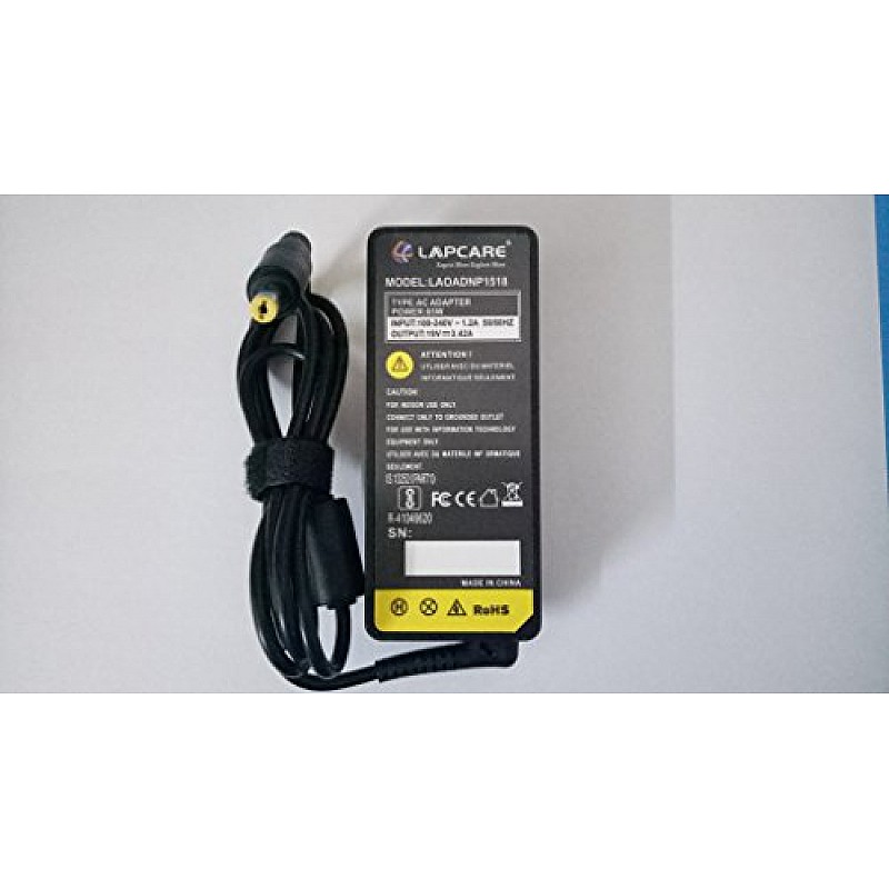 Lapcare Adapter for Acer 19.5v 3.42a 65W  Black