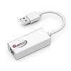 Quantum QHM8106 USB to RJ45 Ethernet LAN Adapter White