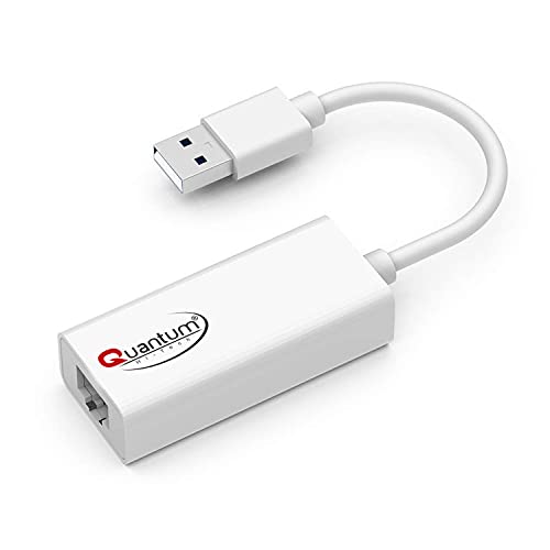 Quantum QHM8106 USB to RJ45 Ethernet LAN Adapter White Quantum QHM8106 USB to RJ45 Ethernet LAN Adapter White
