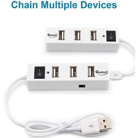 Quantum QHM8106 USB to RJ45 Ethernet LAN Adapter White Quantum QHM8106 USB to RJ45 Ethernet LAN Adapter White