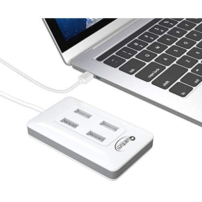 Quantum QHM8106 USB to RJ45 Ethernet LAN Adapter White Quantum QHM8106 USB to RJ45 Ethernet LAN Adapter White