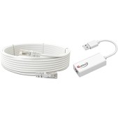 Quantum QHM8106 USB to RJ45 Ethernet LAN Adapter White Quantum QHM8106 USB to RJ45 Ethernet LAN Adapter White