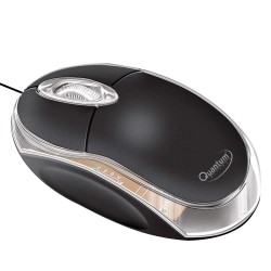 Quantum QHM222 3 Button 1000DPI Wired Optical Mouse (Black)