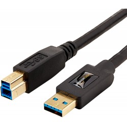 USB 3.0 A-Male to B-Male Cable - 9 Feet 2.7 Meters