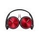 Sony mdrzx310ap over-head headphones with mic red