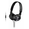 Sony mdr-zx310ap on ear headphone with mic (black)