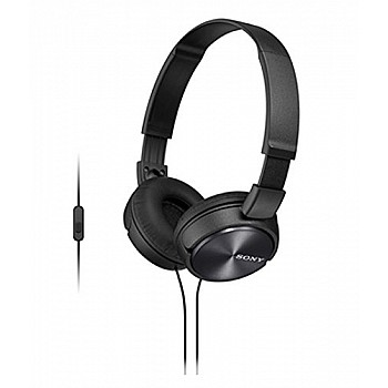 Sony mdr-zx310ap on ear headphone with mic (black)