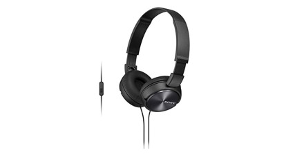Sony MDR-ZX310AP On Ear Headphone with Mic (Black)