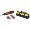 BLACK+DECKER A7073 6V Battery Powered Screwdriver with onboard LED Light & 14 pc bits included (A7073-IN)