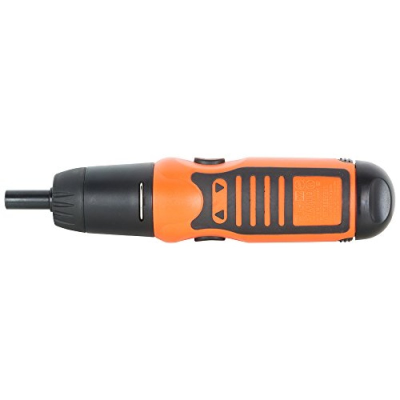 BLACK+DECKER A7073 6V Battery Powered Screwdriver with onboard LED Light & 14 pc bits included (A7073-IN)