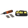 BLACK+DECKER A7073 6V Battery Powered Screwdriver with onboard LED Light & 14 pc bits included (A7073-IN)