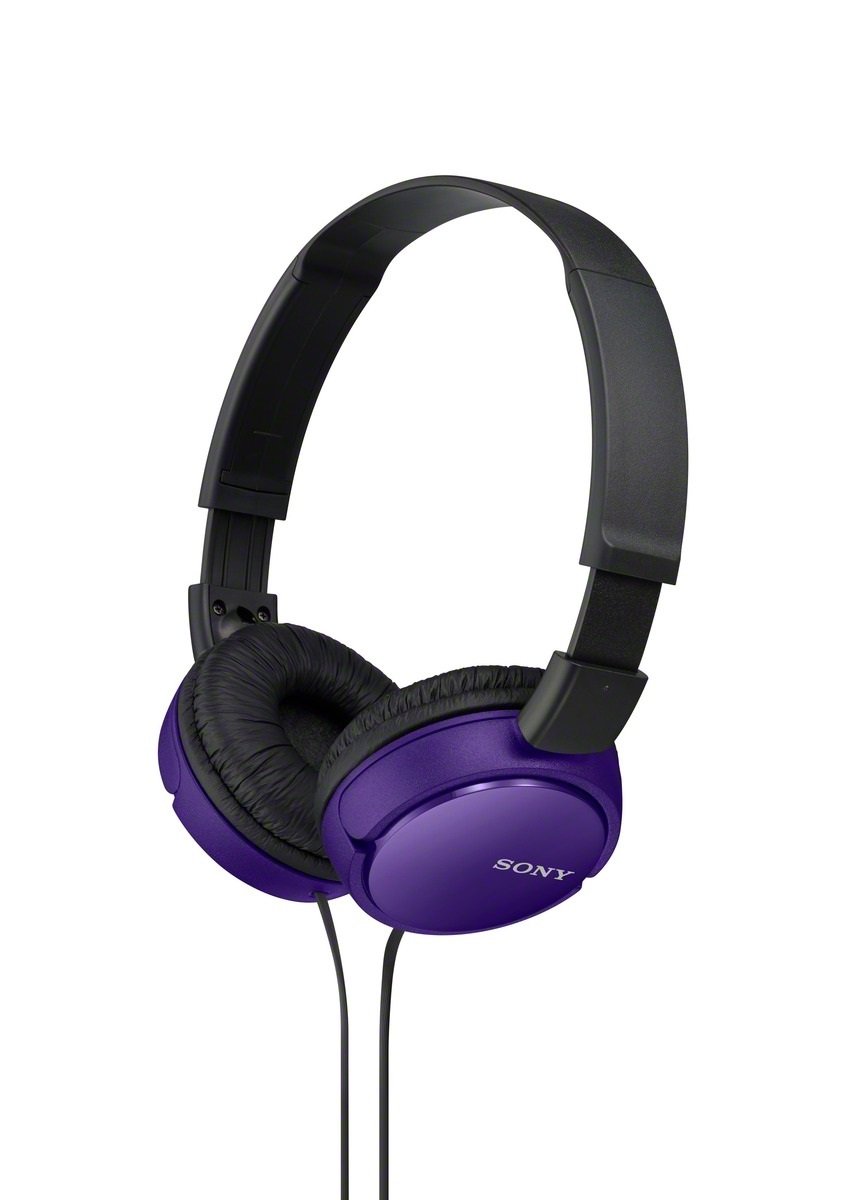Sony MDR-ZX110 On-Ear Stereo Headphones (Violet)