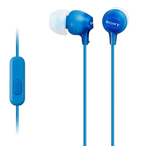 Sony MDR-EX15AP In-Ear Stereo Headphones with Mic Blue Sony MDR-EX15AP In-Ear Stereo Headphones with Mic Blue