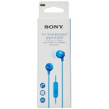 Sony MDR-EX15AP In-Ear Stereo Headphones with Mic Blue Sony MDR-EX15AP In-Ear Stereo Headphones with Mic Blue