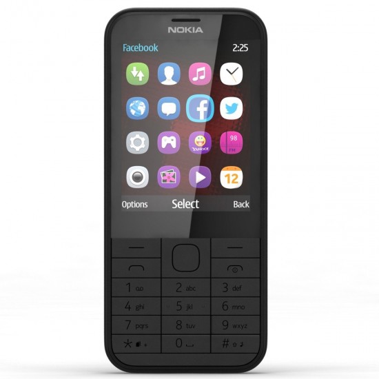Nokia 225 (Dual SIM, Black)