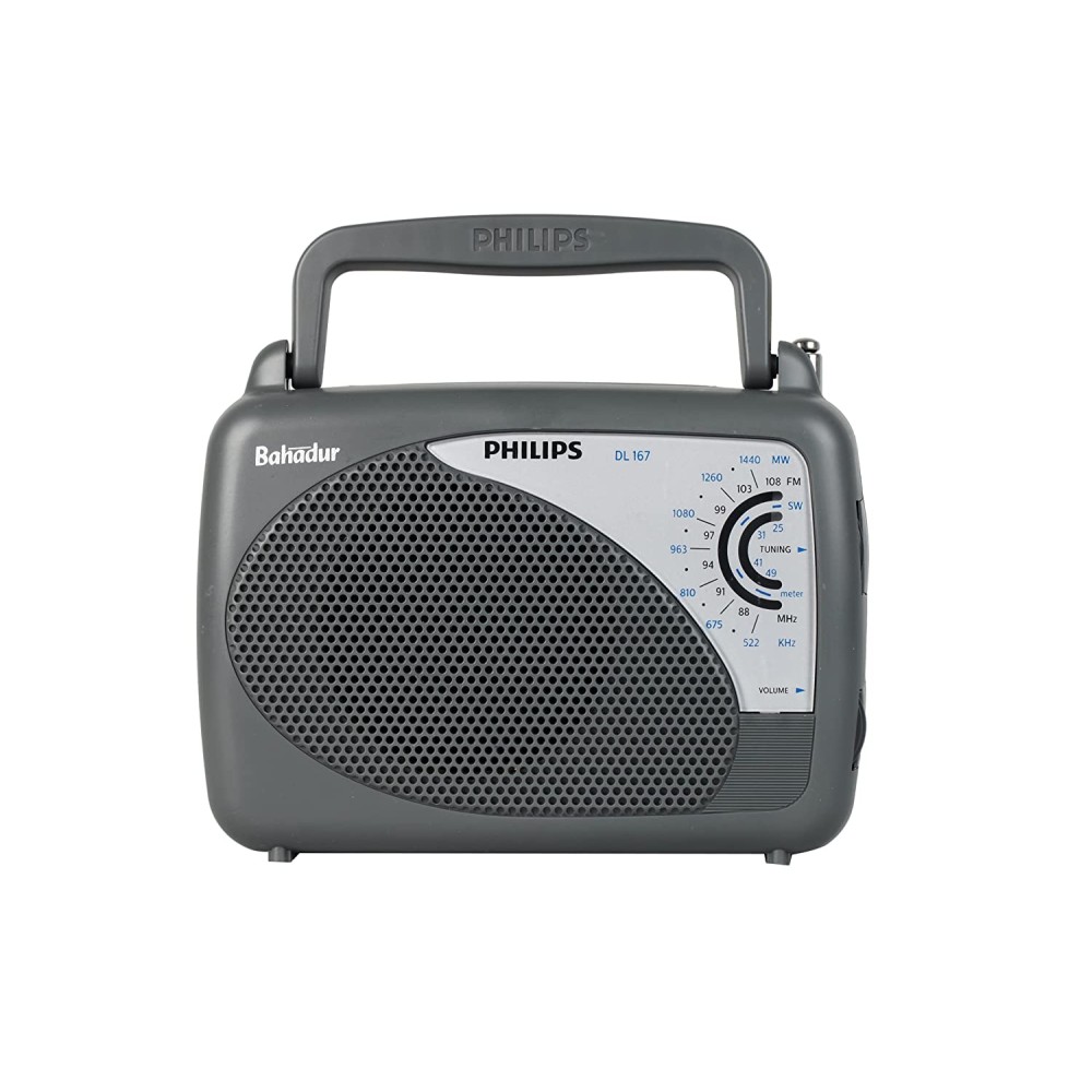 Philips Radio DL167/94 with MW/SW/FM Bands Grey
