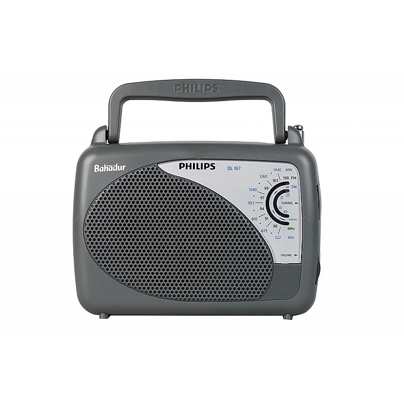 Philips Radio DL167/94 with MW/SW/FM Bands Grey