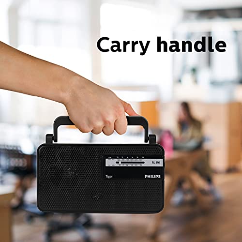 Philips Radio RL191/94 with MW/FM Bands, 180mW RMS Sound output, Battery: 2xR20 (UMI)External 3V DC(optional) Philips Radio RL191/94 with MW/FM Bands, 180mW RMS Sound output, Battery: 2xR20 (UMI)External 3V DC(optional)