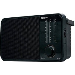 Philips Radio RL205/94 with MW/SW/FM Bands, 450mW RMS soundoutput, Battery:2xR20 (1.5V DC),External DC Socket:3V DC, LED Torch 
