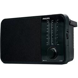 Philips Radio RL205/94 with MW/SW/FM Bands, 450mW RMS soundoutput, Battery:2xR20 (1.5V DC),External DC Socket:3V DC, LED Torch 