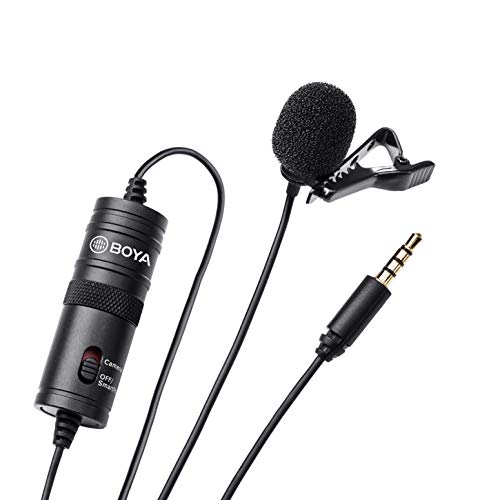 BOYA BY-M1 Clip-On Microphone for DSLR Camera/Smartphone/Camcorder/Audio Recorders - Black BOYA BY-M1 Clip-On Microphone for DSLR Camera/Smartphone/Camcorder/Audio Recorders - Black