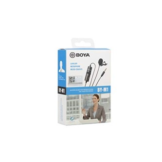 BOYA BY-M1 Clip-On Microphone for DSLR Camera/Smartphone/Camcorder/Audio Recorders - Black BOYA BY-M1 Clip-On Microphone for DSLR Camera/Smartphone/Camcorder/Audio Recorders - Black