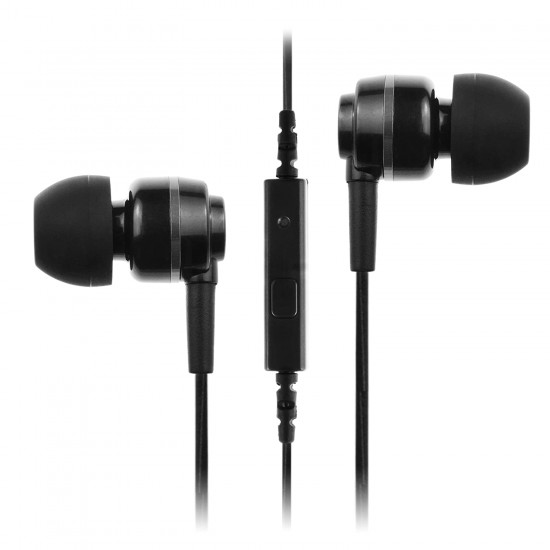 Soundmagic ES18S In-Ear Headphones With Mic (Black/Silver)