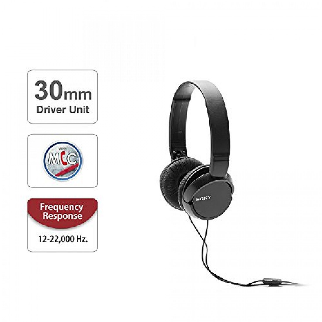 Buy Sony Mdr Zx110ap Wired On Ear Headphones Black 2085