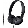 Sony MDR-ZX110AP Wired On-Ear Headphones Black