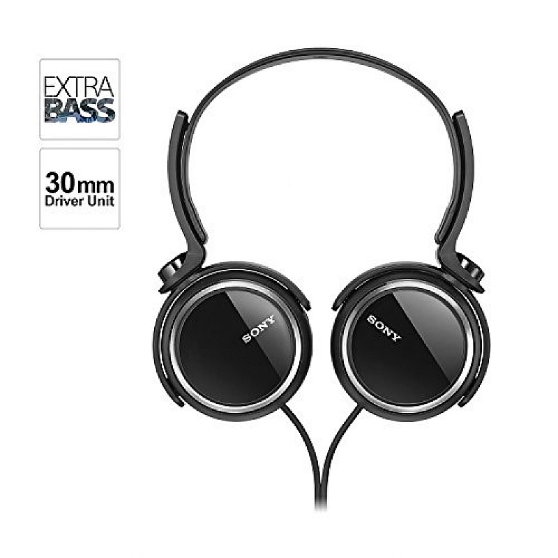 Sony Extra Bass MDR-XB250 On-Ear Headphones (Black)