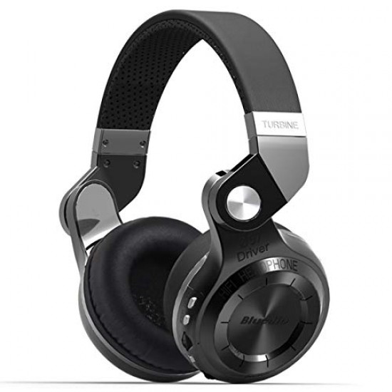 Bluedio T2 Plus Turbine Wireless Bluetooth Headphones (Black)