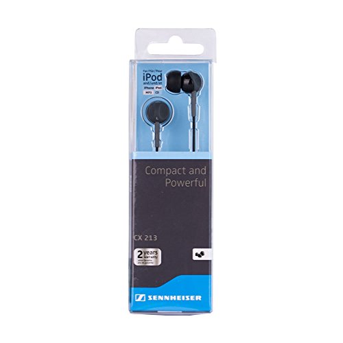 Sennheiser CX213 Wired in Ear Earphone Without Mic Black Sennheiser CX213 Wired in Ear Earphone Without Mic Black