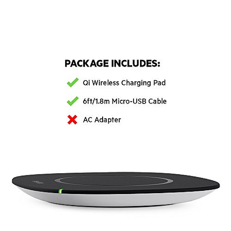 Belkin Boost Up Qi (5W) Wireless Charger Pad Compatible with Samsung S series Note series and iphone Black 