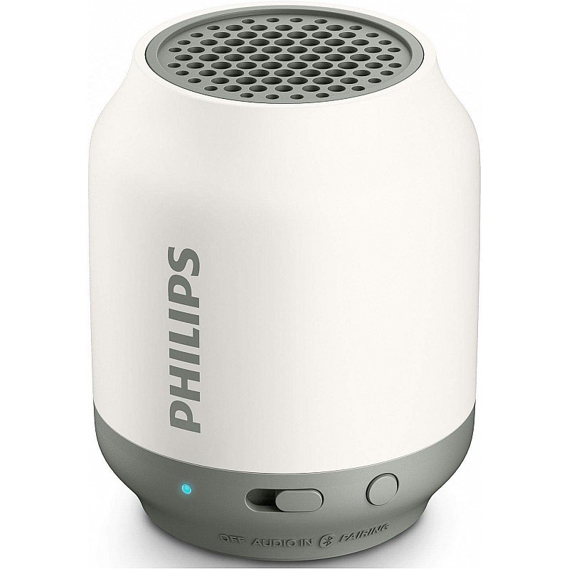 Philips BT50W/00 Portable Wireless Bluetooth Speaker, white