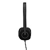 Logitech H151 Headset with Noise Cancelling Boom Microphone Black