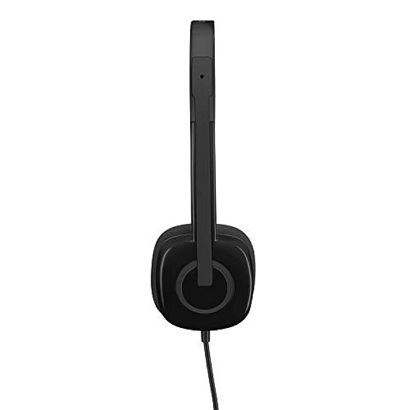 Logitech H151 Headset with Noise Cancelling Boom Microphone Black