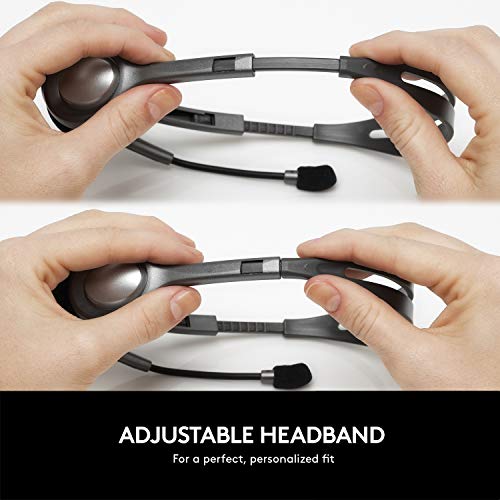 Logitech H111 Wired On Ear Headphones With Mic Black- Logitech H111 Wired On Ear Headphones With Mic Black-