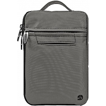 VG Premium Hydei Extra Pockets Nylon Sleeve Carrying Case with Handle for Vlebazaar Kindle Voyage (Steel Grey)