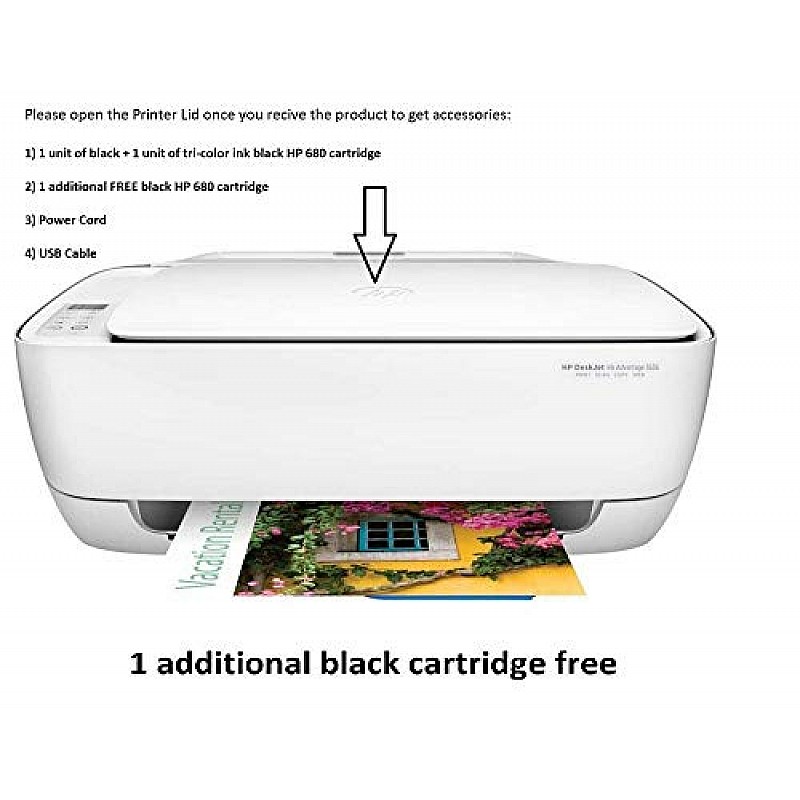 HP DeskJet 3636 All-in-One Ink Advantage Wireless Colour Printer with Voice-Activated function