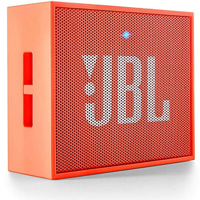 JBL GO Portable Wireless Bluetooth Speaker with Mic, signature sound, 5hours playtime (orange)